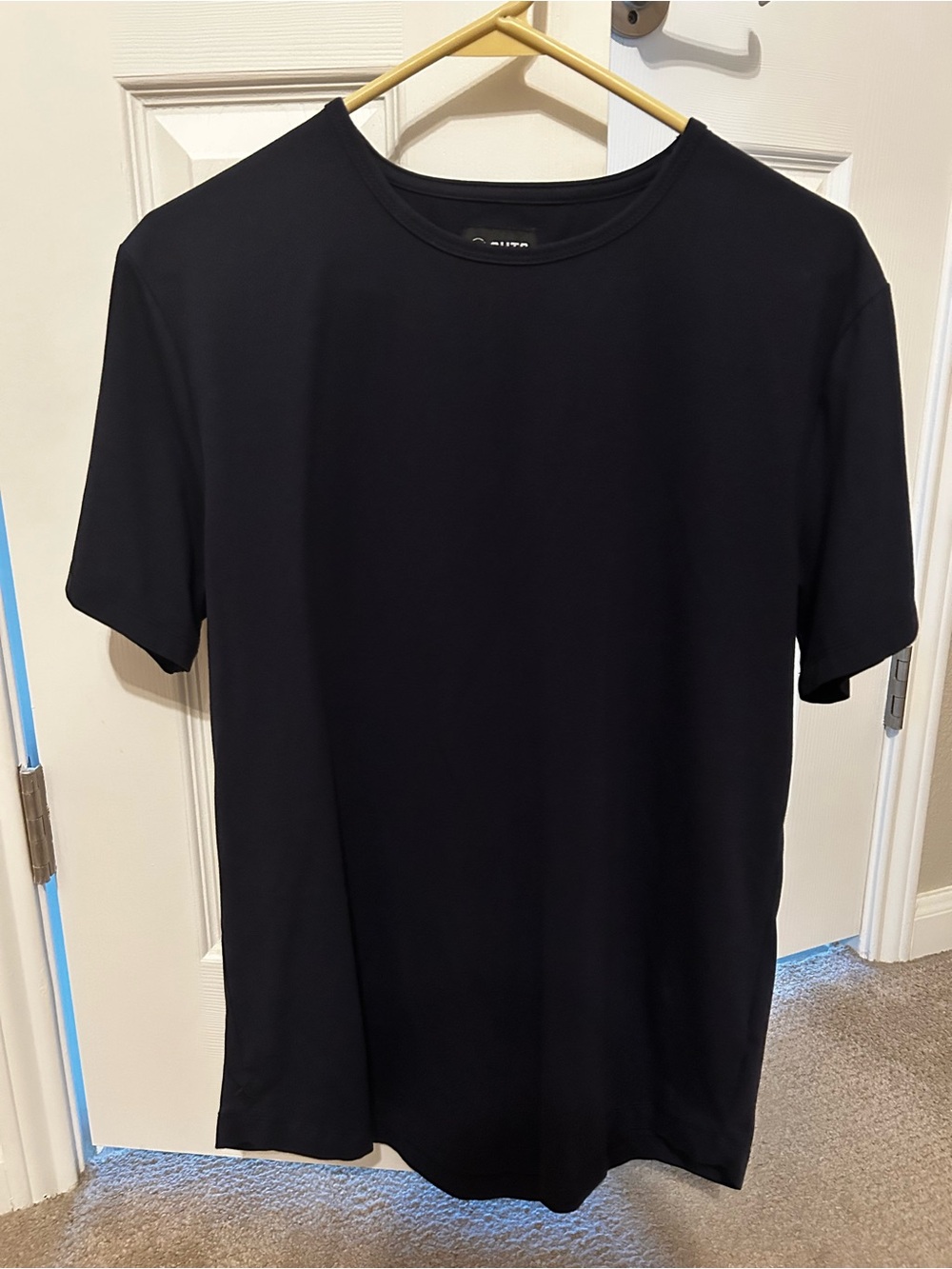 Navy Cuts Tee Shirt Large Mens